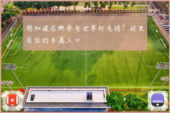 想知道在哪参与世界杯竞猜？这里有你的专属入口