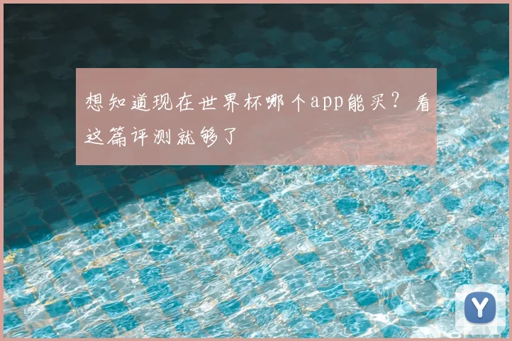 想知道现在世界杯哪个app能买？看这篇评测就够了